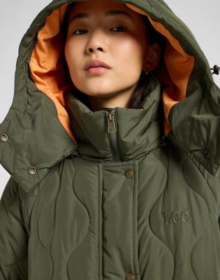 Relaxed Long Puffer:Oak Moss:M alternative view 4