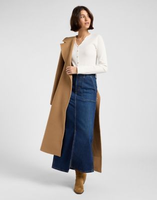Workwear Maxi Skirt in Abundant Blue