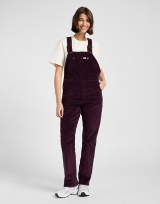Workwear Straight Bib in Deep Wine