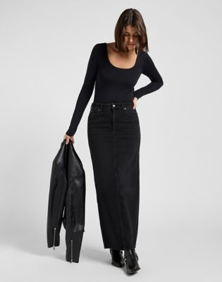 Regular Maxi Skirt Back Slit in Dark Age alternative view 2