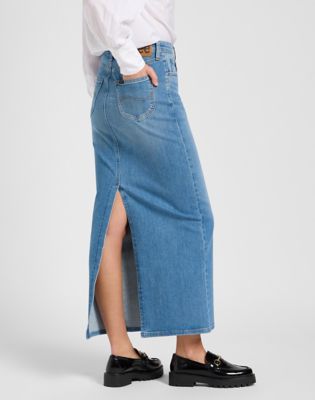 Maxi Denim Denim Midi Skirt 5xl Back Slit Maxi Skirt Women's