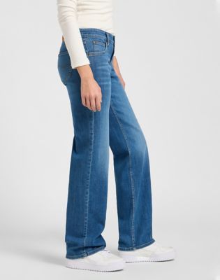 Zoe Low Rise Straight Jean in Just Blaze