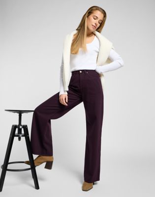 Stella Wide Leg Jean in Deep Wine
