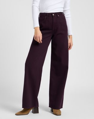 Lee Stella Wide Leg Jean Deep Wine, Lee