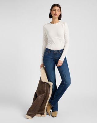 JESS  Lee Jeansy Jessica Niebieski Bootcut Fit | Modivo.pl