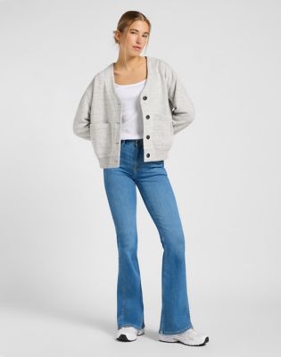 Breese Flare Jean in Deep Hum
