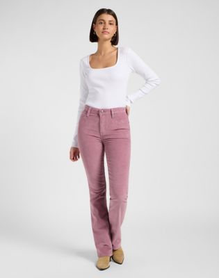 Slim Long Sleeve Square Neck Top in Bright White alternative view 2
