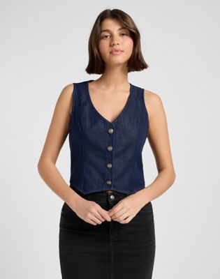 Slim Fitted Vest in Regal Blue
