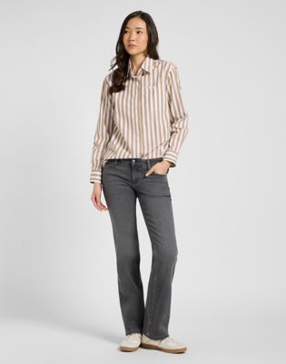 Regular All Purpose Shirt in Khaki Stripe
