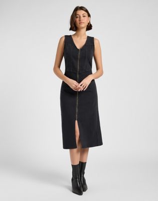 Lee Slim Long Vest Dress Brisk Night, Lee
