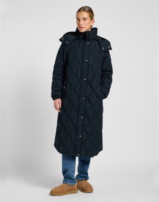 Relaxed Long Puffer in Unionall Black