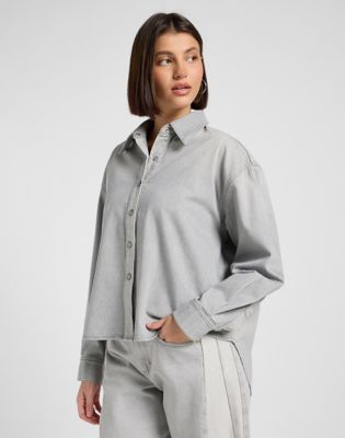 Lee Loose Two Tone Shirt Light Ash, Lee