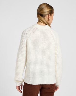 Regular Knit Sweater in Ecru alternative view 2