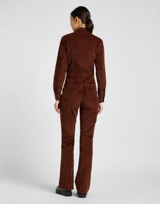 Slim Western Jumpsuit in Luxe Brown alternative view