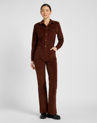 Slim Western Jumpsuit in Luxe Brown alternative view 2