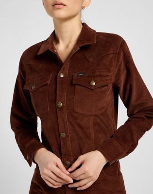Slim Western Jumpsuit in Luxe Brown alternative view 4