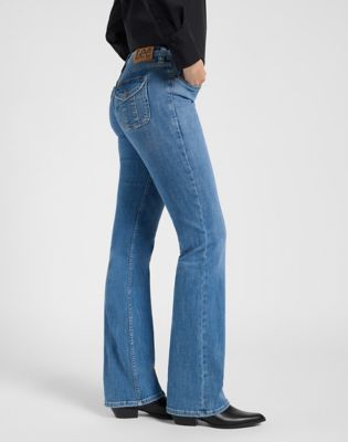JESS  Lee Jeansy Jessica Niebieski Bootcut Fit | Modivo.pl