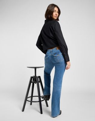 Jessica Bootcut Flap Pocket Jean in Denim Get Em