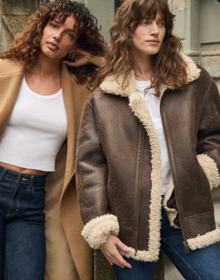 Lee Loose Aviator Jacket Luxe Brown, Lee