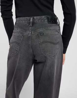 Low Slung Slouch Jean in Charred Black