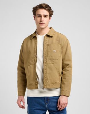 91W Regular Lined Workwear Jacket in Dark Khaki