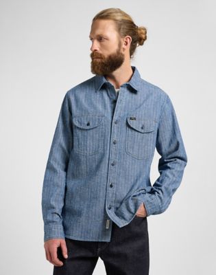 101 Heritage Workwear Relaxed Shirt in Dark Indigo