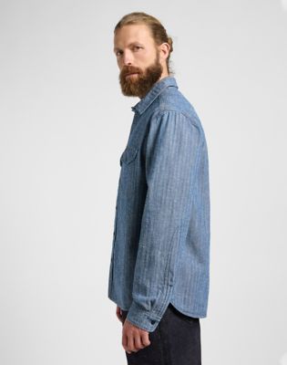 101 Heritage Workwear Relaxed Shirt in Dark Indigo