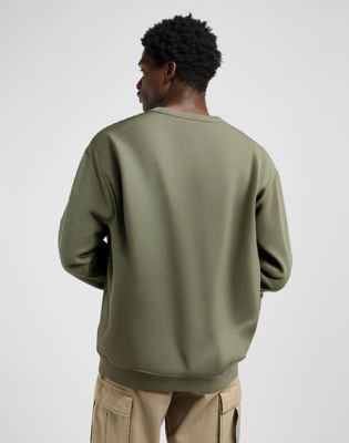 Lee Relaxed Utility Crew Sweatshirt Oak Moss, Lee