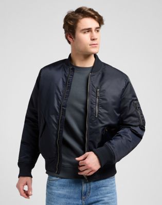 Relaxed Bomber Jacket in Black main view
