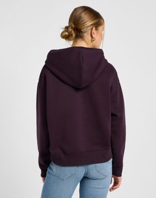 Lee Relaxed Essential Hoodie Deep Wine, Lee