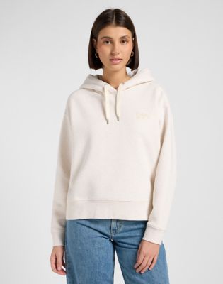 Relaxed Essential Hoodie in Ecru Heather