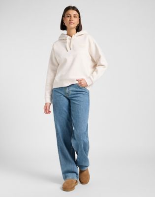 Essentials Dames Relaxed-Fit Crew Neck Lange Mouw Sweatshirt ( Verkrijgbaar in Grote Maat), Zwart, Small