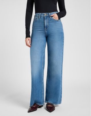 Stella Wide Leg Jean in Threaded