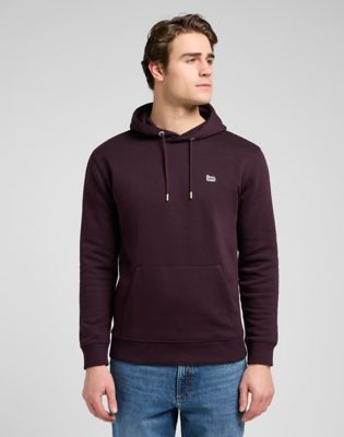 Regular Plain Hoodie in Deep Wine
