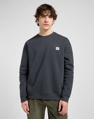 Workwear Relaxed Sweatshirt in Washed Black