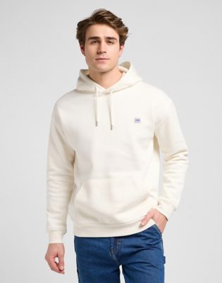 Workwear Relaxed Hoodie in Ecru