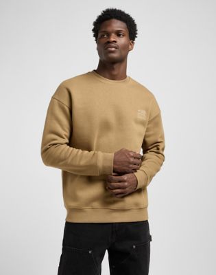 Workwear Relaxed Essential Crew in Dark Khaki