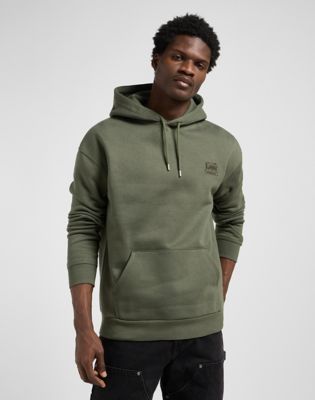 Workwear Relaxed Essential Hoodie in Oak Moss