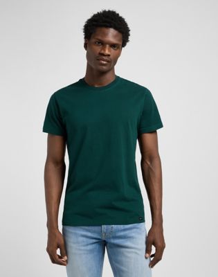 Twin Pack Slim Crew Tees in Jade Forest Mood Indigo