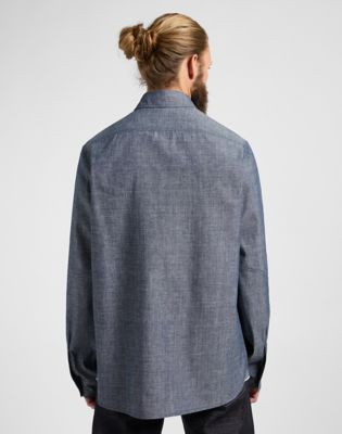 Lee 101 Heritage Workwear Relaxed Shirt Dry Blue, Lee