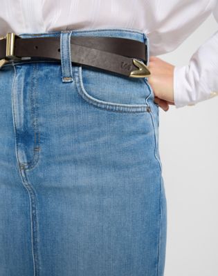 Lady Leather Belt in Dark Brown