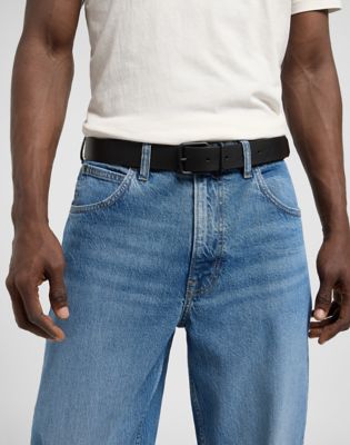 Casual Leather Belt in Black