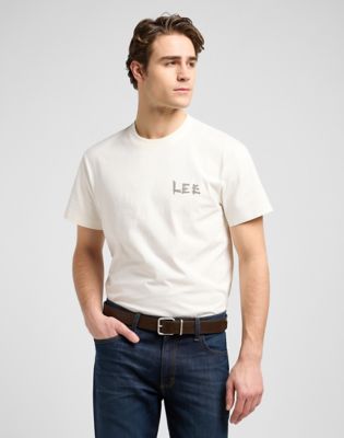 Lee Casual Leather Belt Dark Brown, Lee