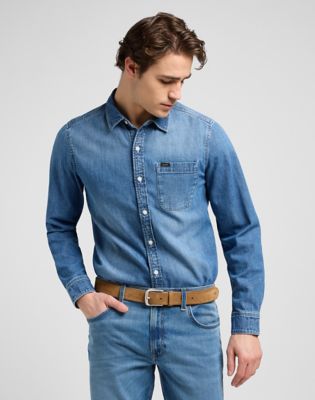 Lee Suede Leather Belt Khaki, Lee