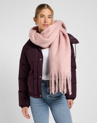 Tassel Scarf in Pinky Plum