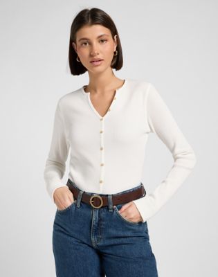 Round Buckle Leather Belt in Dark Brown