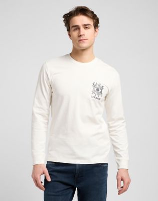 Lee Regular Long Sleeve Tee Ecru, Lee