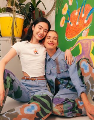 Women's Lee® x Ruohan Wang Baby Tee in White