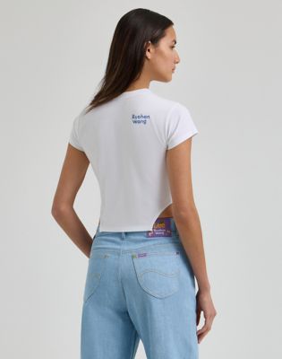 Women's Lee® x Ruohan Wang Baby Tee in White alternative view 2
