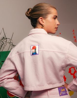 Women's Lee® x Ruohan Wang Crop Chore Jacket in Light Pink alternative view